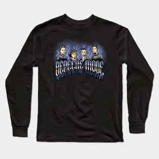 Depeche Mode 80s - Style Retro Design Long Sleeve T-Shirt